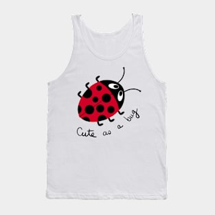 Ladybug and daisies Tank Top